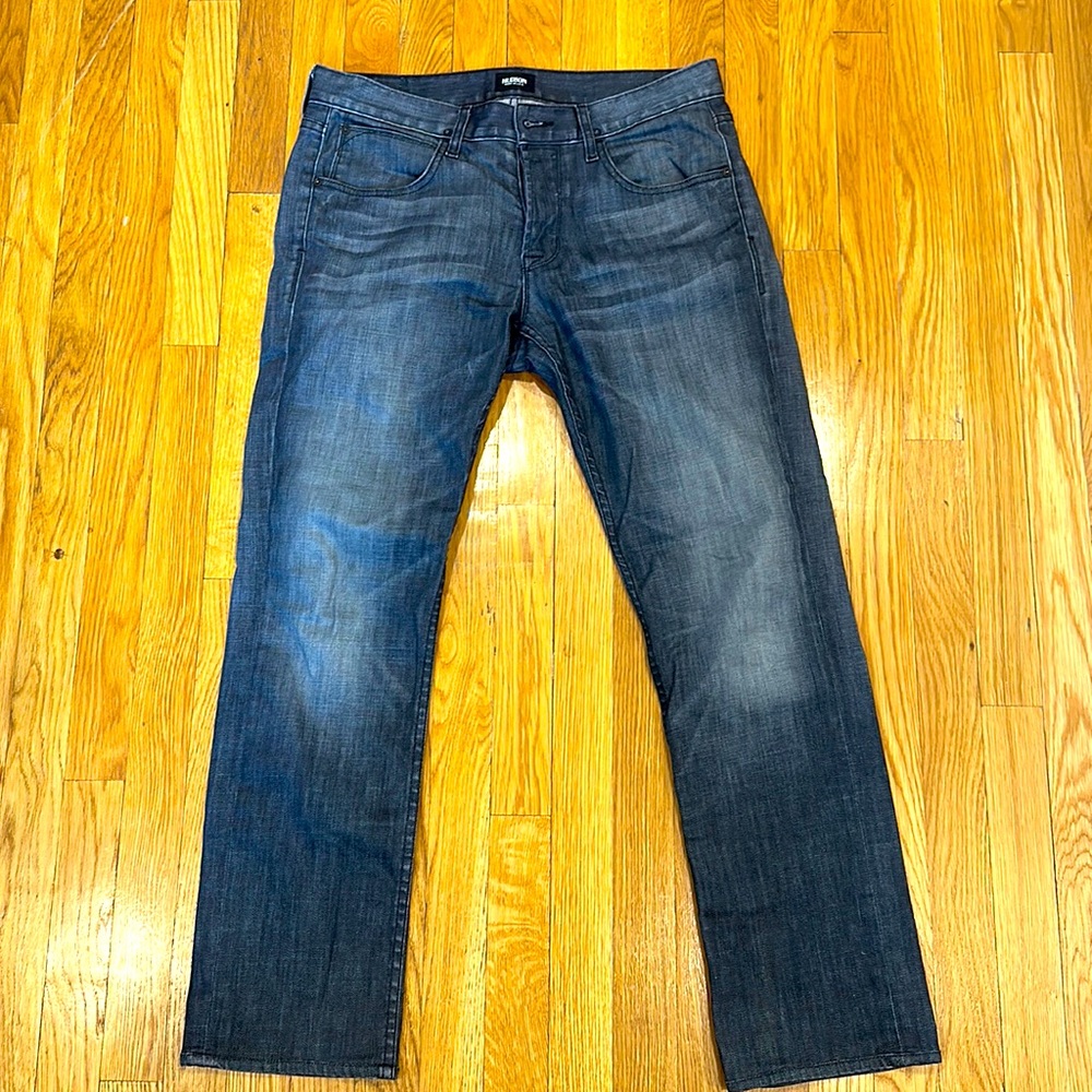 Men’s Hudson Jeans Black Faded 32x30 - 3 Button